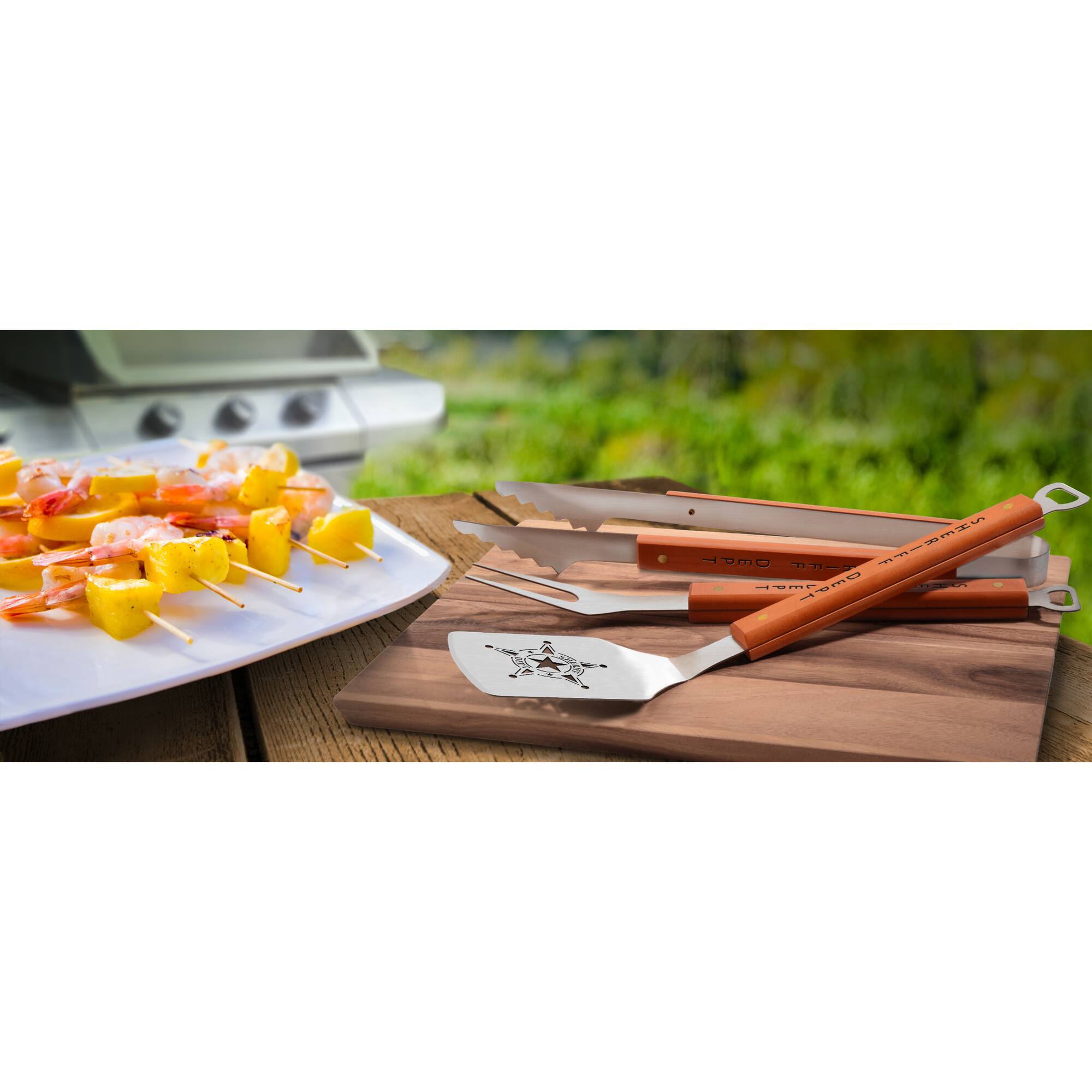 Sheriff Dept Classic 3 Piece BBQ Set